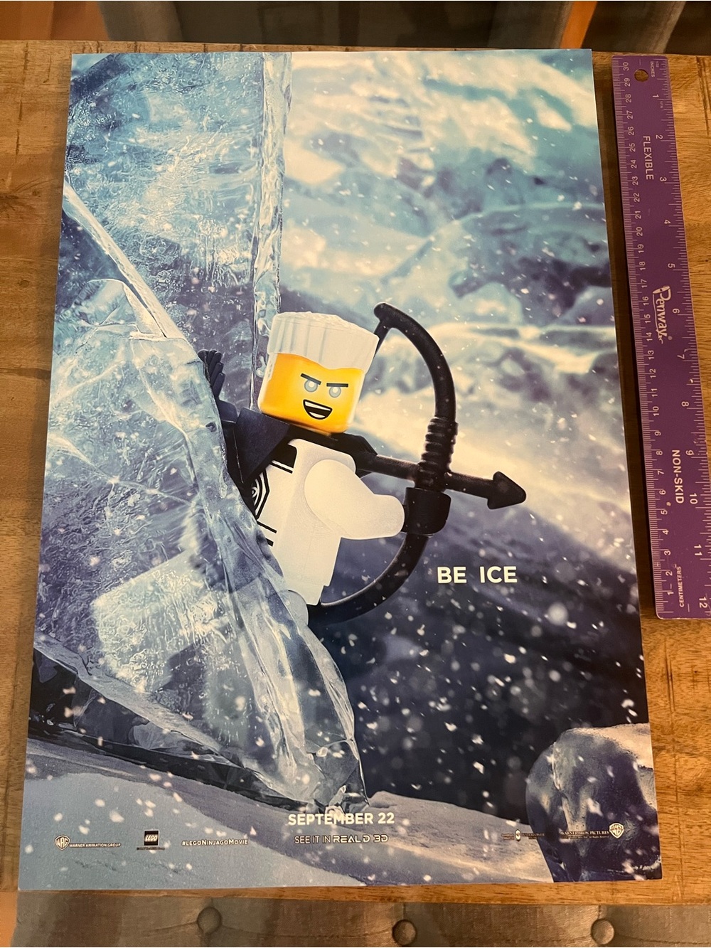 2017 LEGO Ninjago 'Be Ice' Poster - Blue White Winter Design